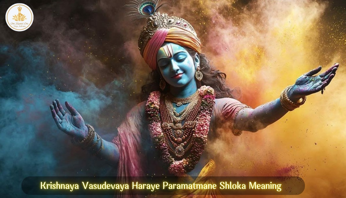Krishnaya Vasudevaya Haraye Paramatmane Shloka Meaning